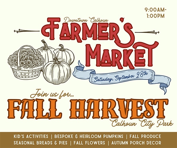 Fall Harvest Day at Downtown Calhoun Farmer's Market